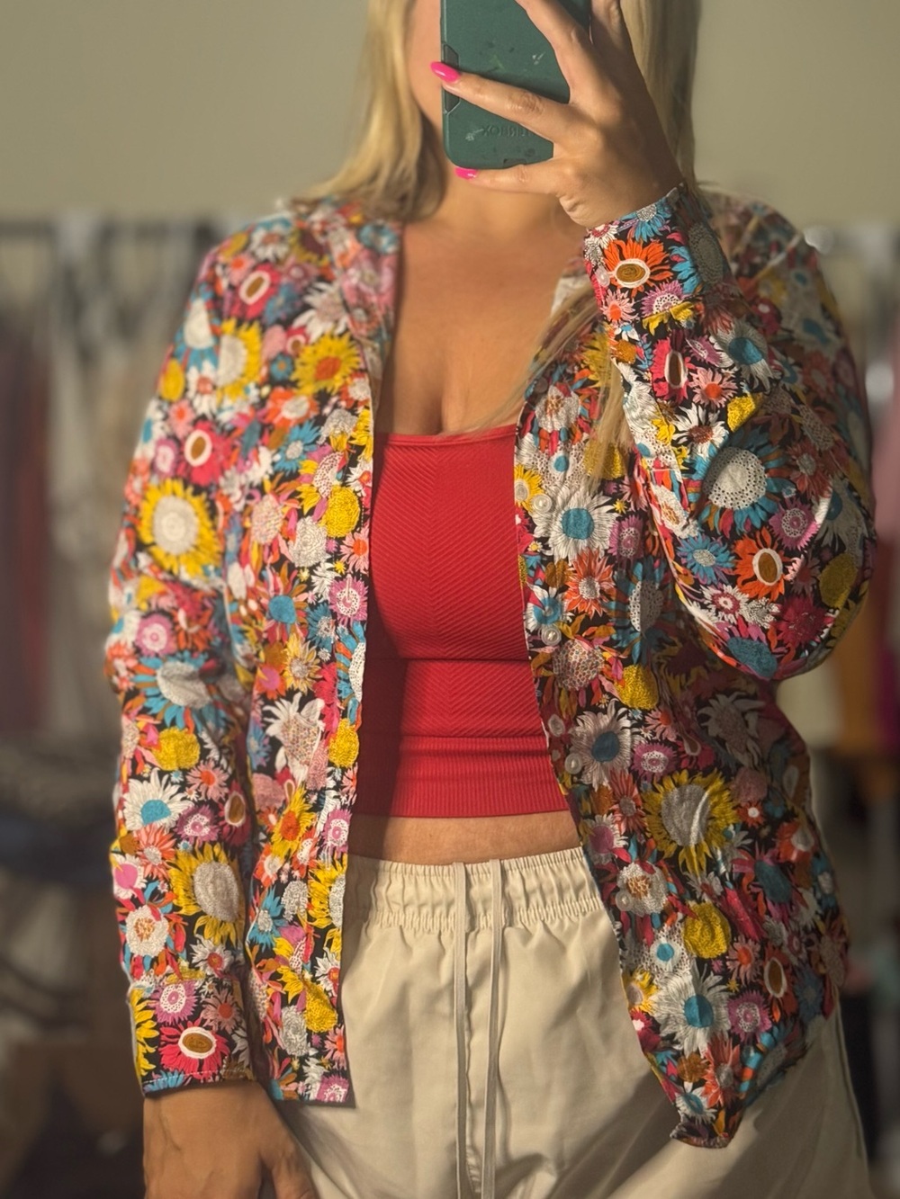 Floral Tunevuse Relaxed Fit Button Down